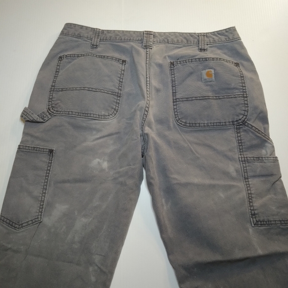 Carhartt Grey Carpenter Jean's Sz 14 - Picture 3 of 14